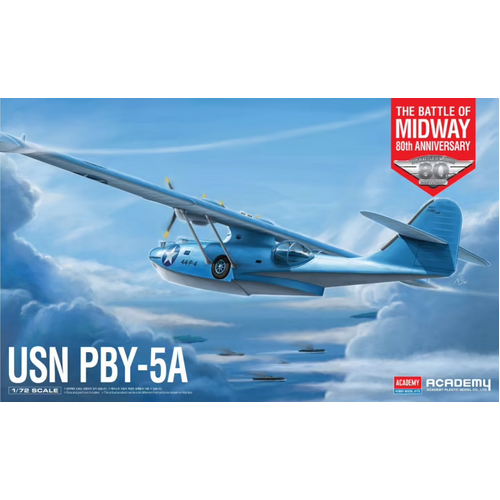 Academy - 1/72 USN PBY-5A "Battle of Midway" Plastic Model Kit [12573]