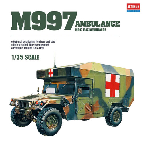 Academy - 1/35 M997 Maxi Ambulance Plastic Model Kit