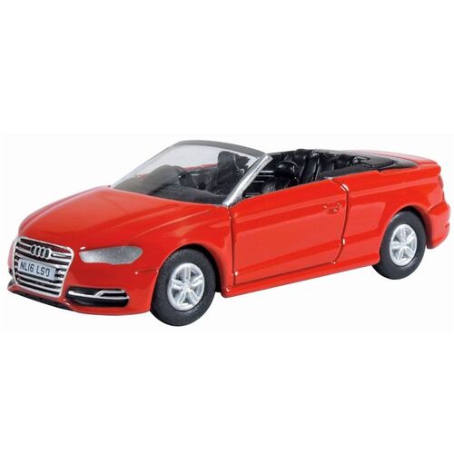 Oxford - 1/76 Audi S3 Cabriolet Misano Red