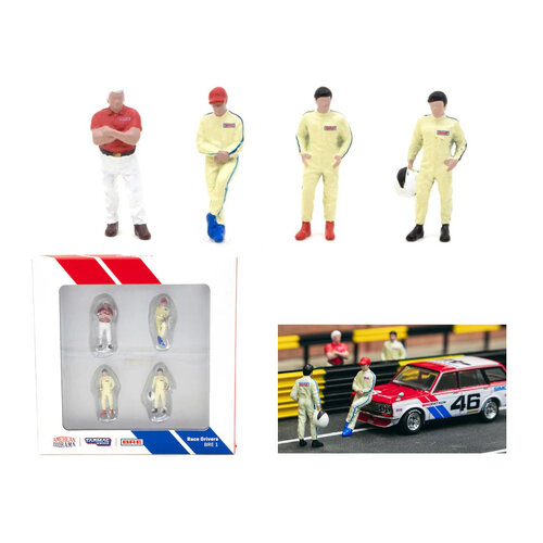 Tarmac Works - 1/64 Figures Race Drivers - Brock Racing Enterprises. - TW64F-006-BRE1