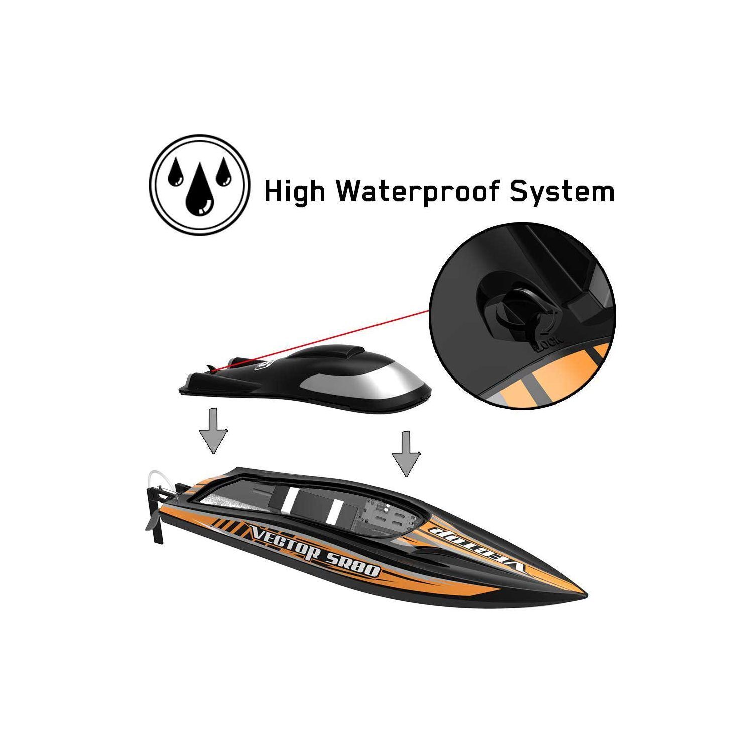 vector sr80 rc boat