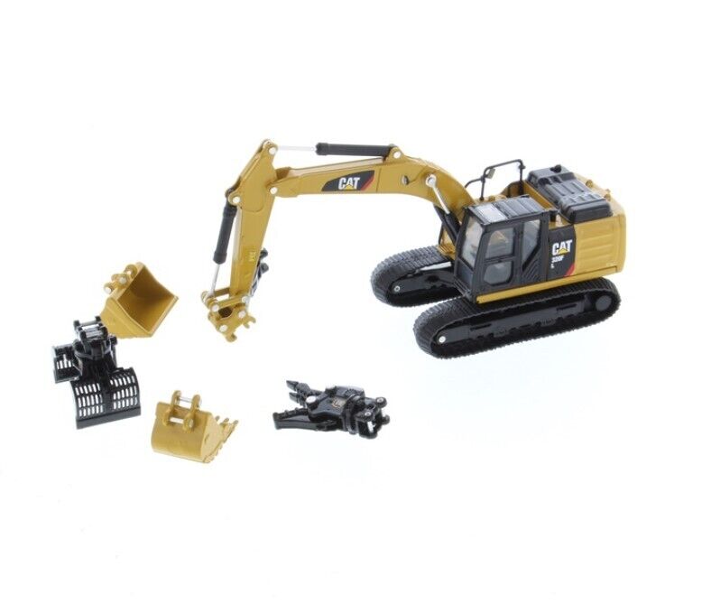 Diecast Masters - 1/64 Cat 320F L Hydraulic Excavator with 5 new work tools