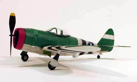 Dumas - P-47 Thunderbolt Wooden Model Kit (Walnut Scale)
