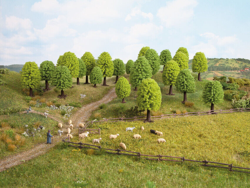 Noch - HO, TT Deciduous Trees 10 Pieces, 5 - 9cm High