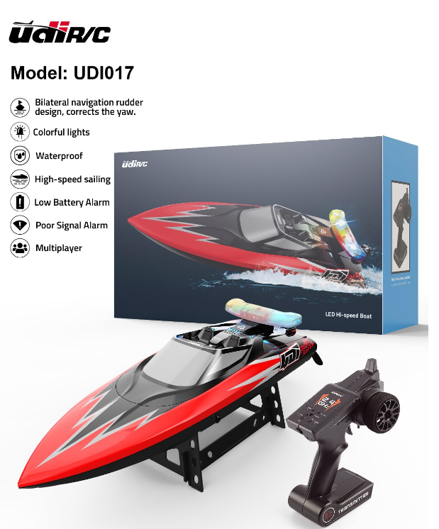 UDI - 2.4Ghz high speed RC boat with light kit