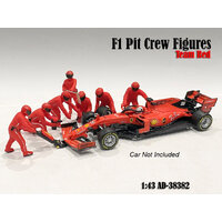 American Diorama - 1/43 F1 Pit Crew - Team Red (7 Pce)