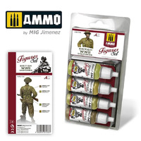 Ammo by Mig - WWII British Uniform Paint Set (4 Pce)