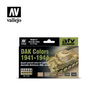 Vallejo - DAK Colors 1941-1944 Paint Set (6 Pce)