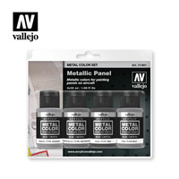 Vallejo - Metal Colour - Metallic Panel 4 Colour Acrylic Paint Set
