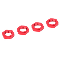 Team Corally - Wheel Nnuts Red 17mm (4 Pce)