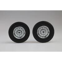 DDA - 1/18 12 Slot Chrome Wheel & Tyre Pack (4 Pce)