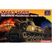 Dragon - 7524 1/72 M4A3 HVSS POA-CWS-H5 Flamethrower, Korean War Plastic Model Kit