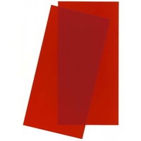 Evergreen - Clear Red Styrene Sheets - 6" x 12" (2 Pce)