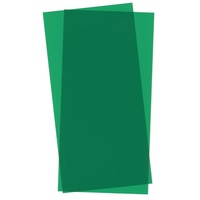 Evergreen - Clear Green Styrene Sheet - 6" x 12" (2 Pce)