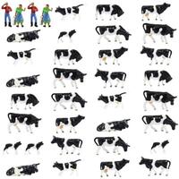 Eve Model - HO Cows And Farmers Painted (36 Pce)