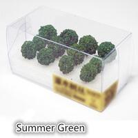 Eve Model - Shrub Cluster Summer Green - Suit 1/35 1/48 3-3.5cm (12 Pce)