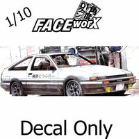 Face Worx - 1/10 Initial D AE86 Sticker Sheet
