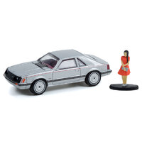 Greenlight - 1/64  1979 Ford Mustang Coupe Ghia w/Woman in a Dress