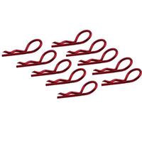 Hobby Details - Body Clips - Red (10 Pce)