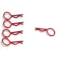 Hobby Works - Metallic Red Large Body Pins (5 Pce)