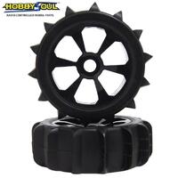 Hobbyworks - Rim and Tyre 1/8 Buggy Sand paddles 17mm hex