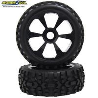 Hobbyworks - Rim and Tyre 1/8 Buggy Big block offroad 17mm hex