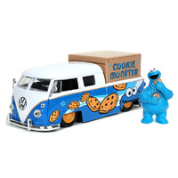 Jada - 1963 Volkswagen Bus Truck with Cookie Monster Figure