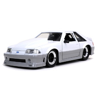 Jada - 1/24 BTM 1989 Ford Mustang GT (Glossy White and Silver)