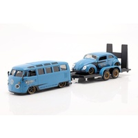 Maisto - 1/24 VW Samba w/VW Beetle on trailer