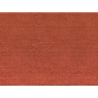 Noch - HO Cardboard Sheet - Plain Tile - Red (25x12.5cm)