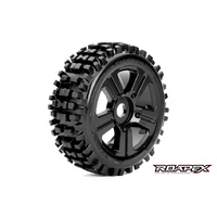 Roapex - Rhythm 1/8 Buggy Tire Black Wheel (17mm Hex)