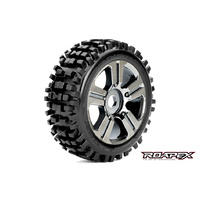 Roapex - 1/8 Rim And Tyre Buggy Chrome 2Pc