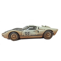Shelby Collectibles - 1/18 1966 GT40 MkII - White & Black #98 (Weathered)