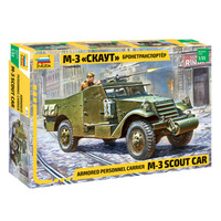 Zvezda - 3519 1/35 M-3 Armored Scout Car Plastic Model Kit