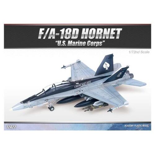 Academy - 1/72 F/A 18D Hornet "US Marines" *AUS decal* Plastic Model Kit [12422]