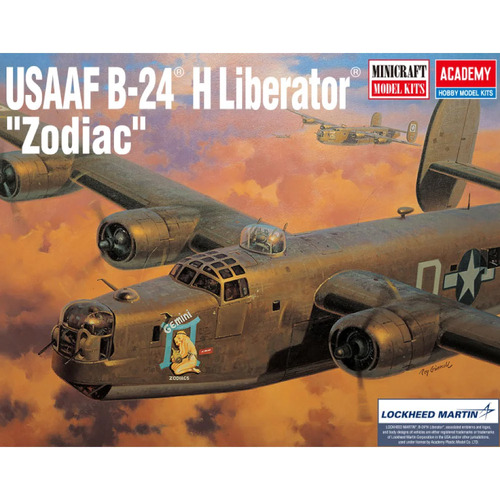 Academy - 1/72 USAAF B-24H Liberator "Zodiac" Plastic Model Kit