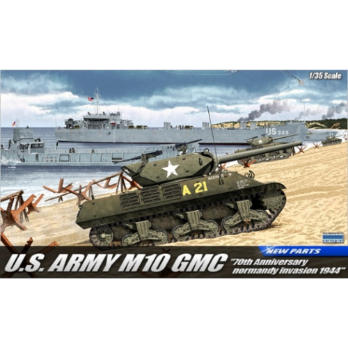 Academy - 1/35 US Army M10 GMC "Anniv.70 Normandy Invasion 1944" Plastic Model Kit [13288]