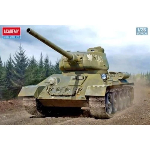 Academy - 1/35 Soviet Medium Tank T-34-85 "Ural Tank Factory No. 183" Plastic Model Kit