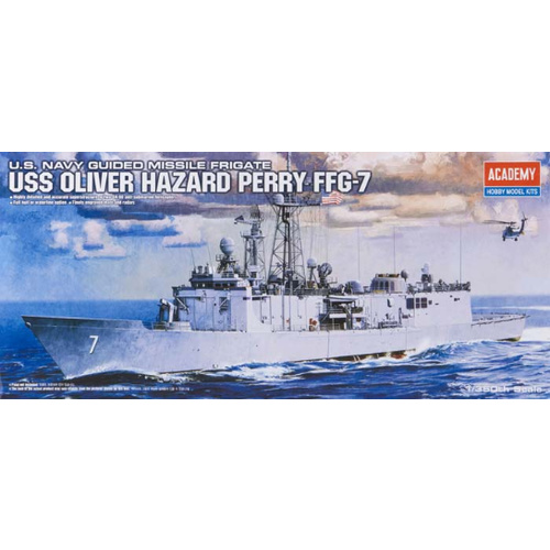 Academy - 1/350 USS Oliver Hazard Perry FFG-7 Plastic Model Kit *Aus Decals* [14102]