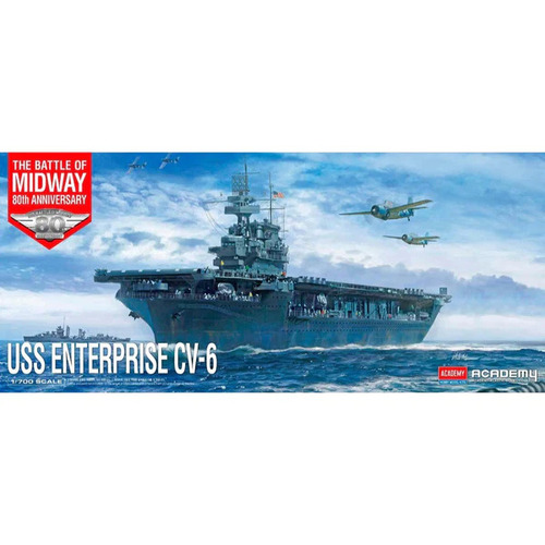 Academy - 1/700 USS Enterprise CV-6 "Battle of Midway" Plastic Model Kit [14409]