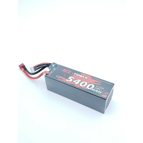 Ace Power - 14.8v 5400mah 60c 4s Hard Case Lipo Battery W/Deans
