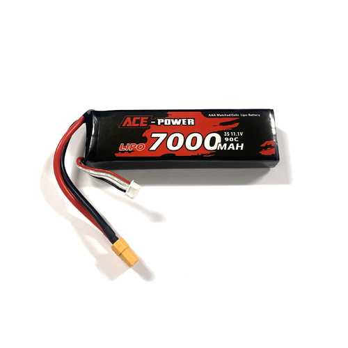 Ace Power - 11.1v 7000mAh 90C Soft Case w/XT90s