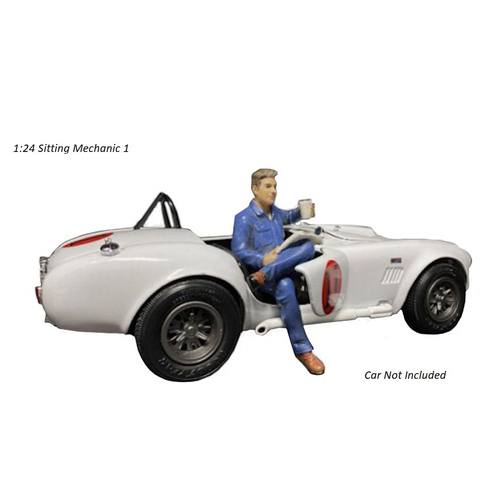 American Diorama - 1/24 Sitting Mechanic - I Figure Accessory - AD38332