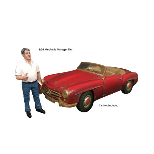 American Diorama - 1/24 Tim Manager Mechanic Figure Accessory - AD77493