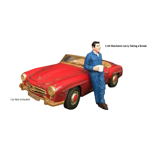 American Diorama - 1/24 Larry Taking a Break Mechanic Figure Accessory - AD77495