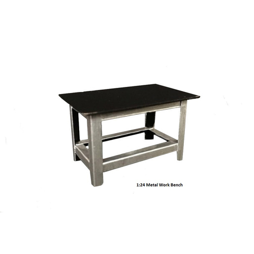 American Diorama - 1/24 Metal Work Bench Accessory - AD77531