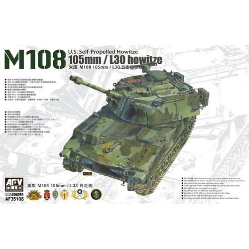 AFV Club - 1/35 105mm/L30 Howitze M108 US Self-Propelled Howitzer