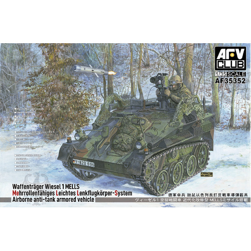 AFV Club - 1/35 Waffenträger Wiesel 1 MELLS Plastic Model Kit