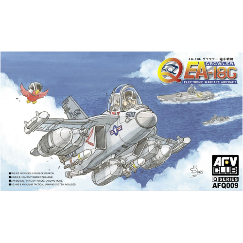 AFV Club - Q EA-18G Growler Electronic Warfare Aircraft Plastic Model Kit*Aust Decals*
