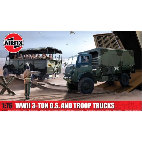 Airfix – WWII 3-Ton 4X4 General Service & Troop Trucks
